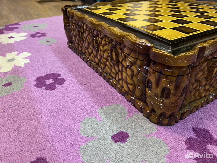 Шахматы (шашки) деревянные,ручной работы