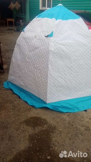 Палатка зимняя зонт три слоя двух местная
