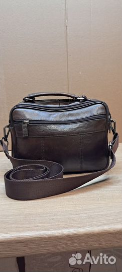 Сумка натуральная кожа коричневая