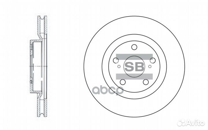 SD4021 диск тормозной передний Toyota RAV4 2.0