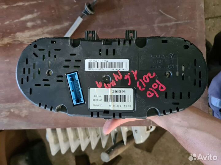 Приборная панель Volkswagen Polo 2013