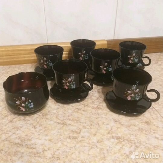 Кофейный/чайный стеклянный набор