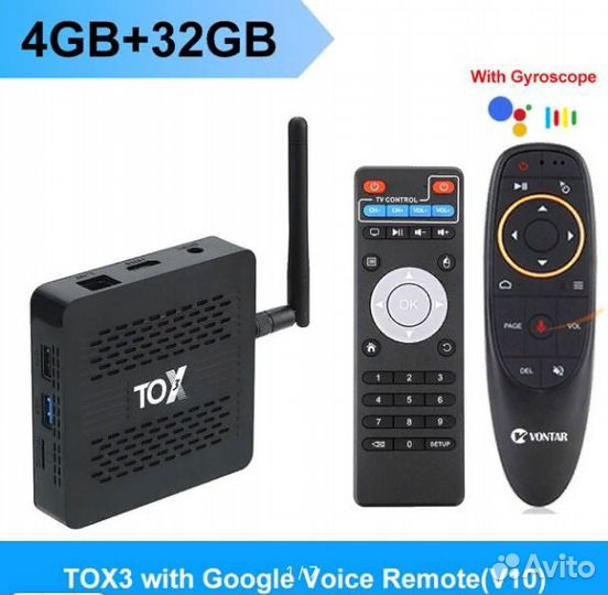 Тв приставки TOX3 Tanix W2, Vontar X4, X3