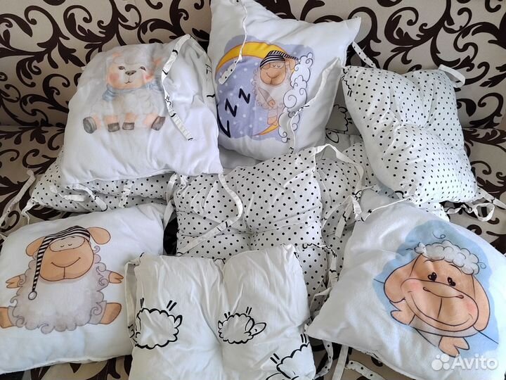 Бортики в детскую кроватку