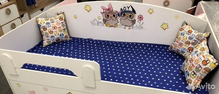 Детская кровать новая с ящиками