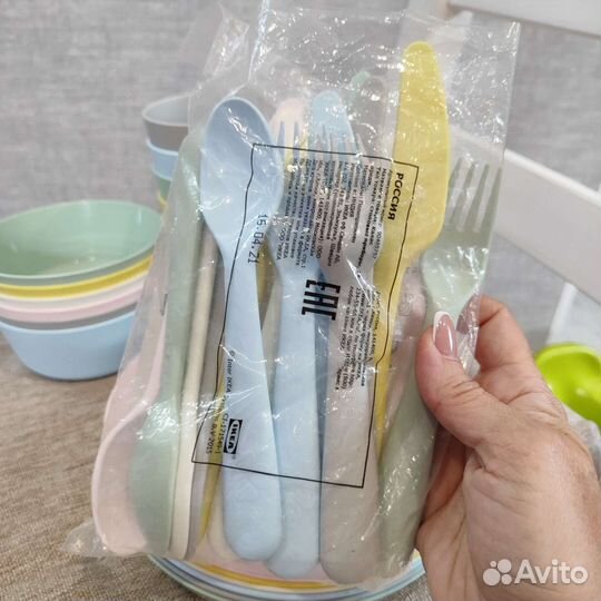 Комплект детской посуды IKEA