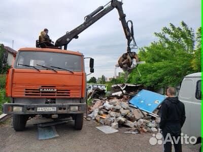 Вывоз мусора и хлама ломовоз