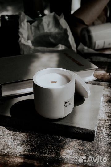 Аромасвеча соевая 180 г “Just vanilla”