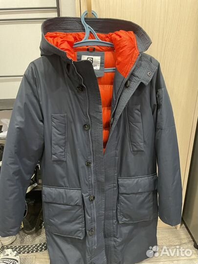 Мужская зимняя куртка парка 50 52 salomon