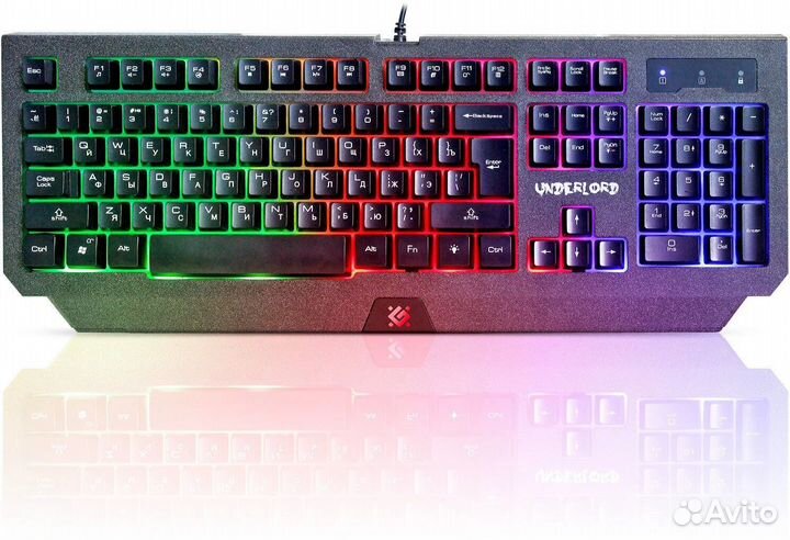 Клавиатура проводная Defender Underlord GK-340L