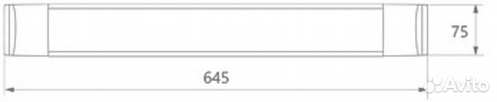 Светильник накладной AL5054 18W 600мм 6500К 29654