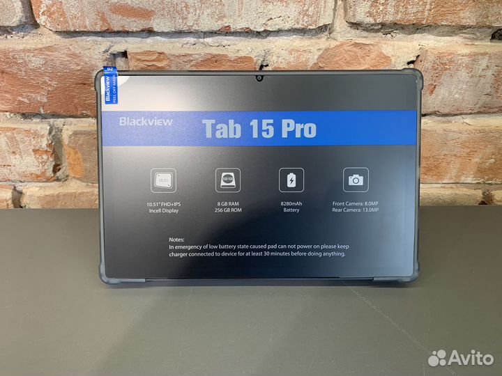 Планшет Blackview TAB 15 Pro 8/256Gb Серый