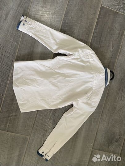 Рубашка бежевая на мальчика 122-128