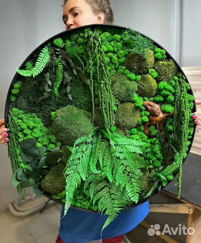 Панно из стабилизированного мха