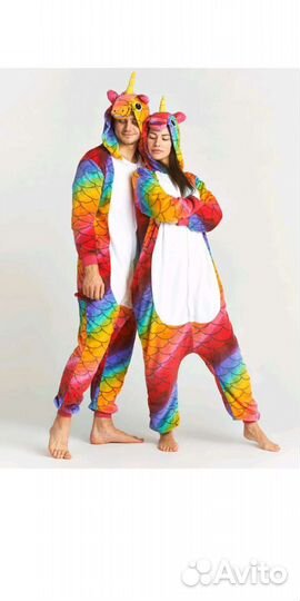 Кигуруми радужный единорог