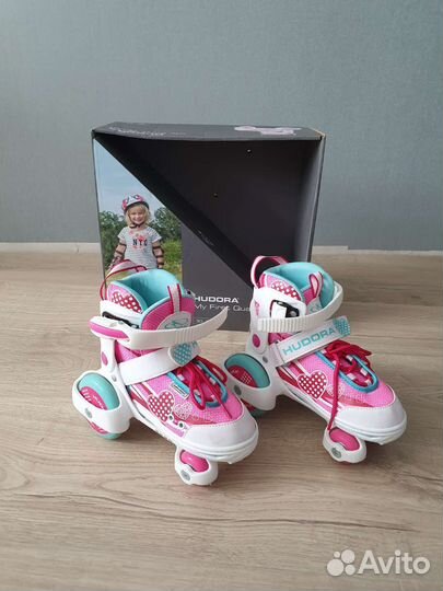 Роликовые коньки раздвижные hudora 30-33