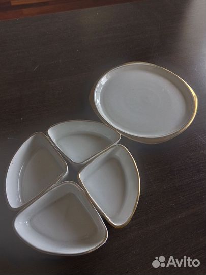 Менажница фарфоровая,винтажная