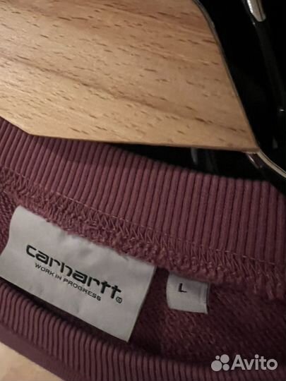 Carhartt Stamp Sweat Dusty Fuchsia(Stone Washed)