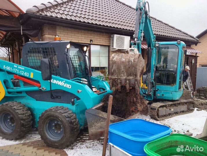 Услуги мини погрузчика Бобкэт. Бобкат Белгород