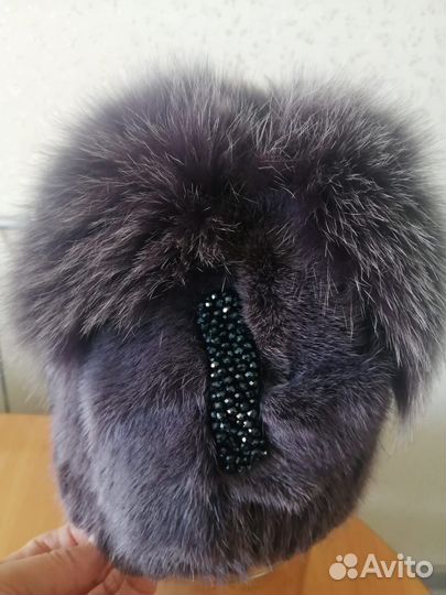 Шапка норковая женская бу