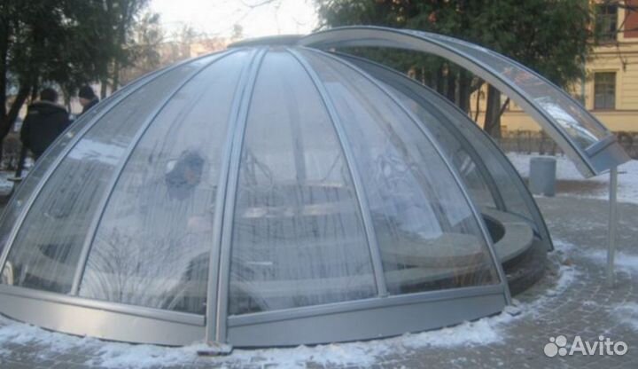 Зенитные фонари стеклянные