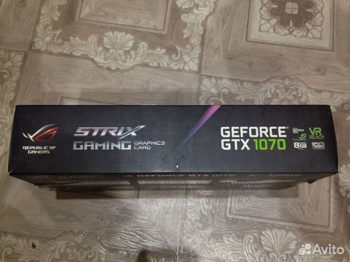 Видеокартa geforce gtx asus rog strix 1070 8gb