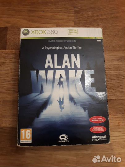 Alan Wake limited collector's editions на xbox 360