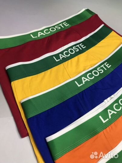 Трусы мужские боксеры Lacoste хлопок