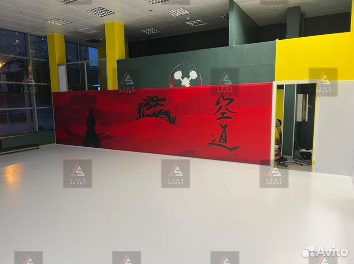 Борцовский ковер 10х10 одноцветный