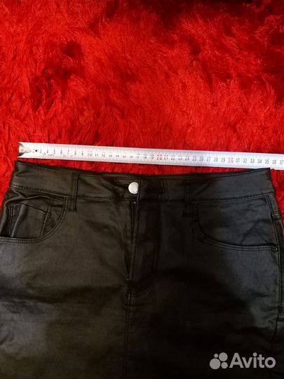 Юбка кожаная