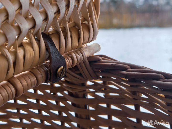 Корзина плетеная из ивы 