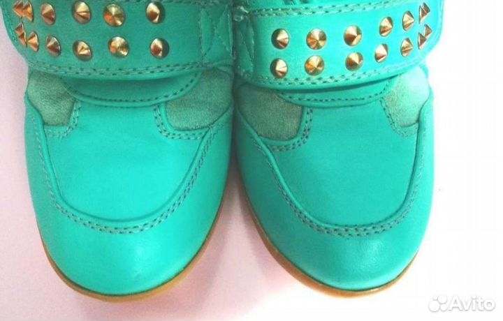Ботинки для девочки 34 35 бирюзовые