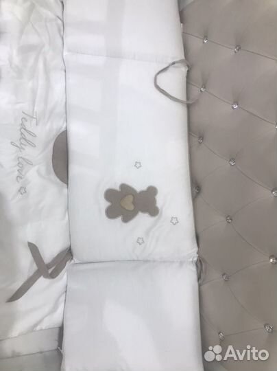 Бортики и балдахин в кроватку