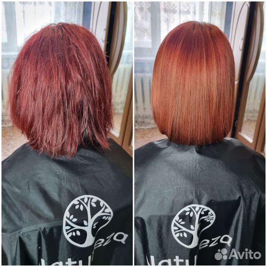 Кератиновое выпрямление волос