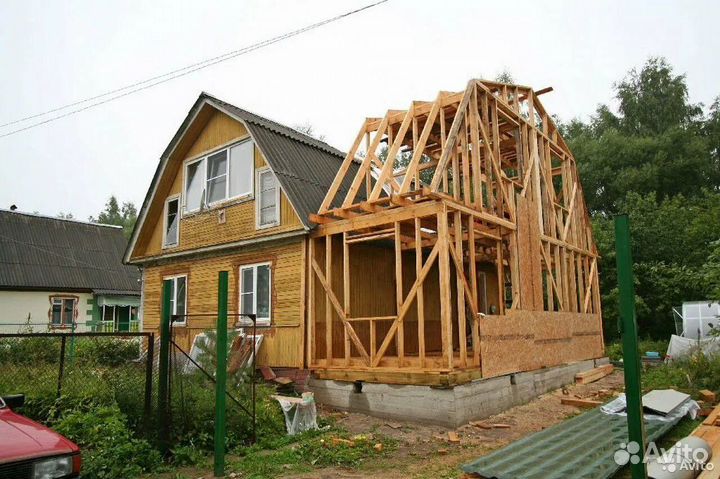 Строительство и реконструкция домов дач бань