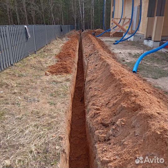 Копка траншей вручную