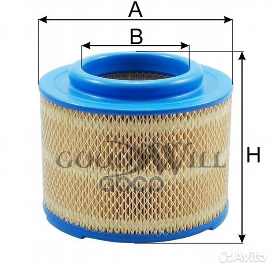 Фильтр воздушный ford ranger/mazda BT-50/toyota