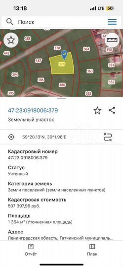 Участок 13,5 сот. (ИЖС)
