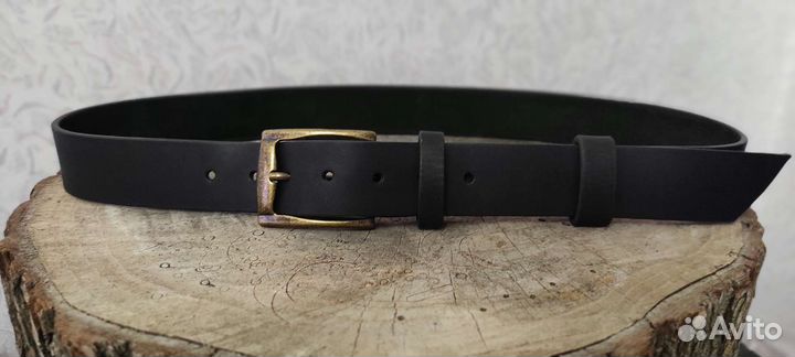 Мужской кожаный ремень ручной работы