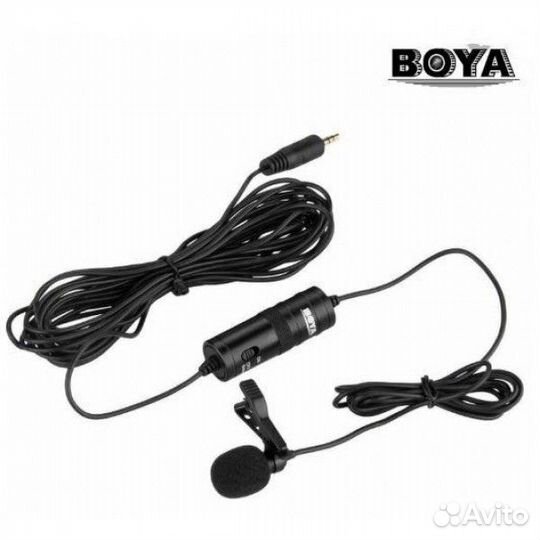 Микрофон прищепка петличный Boya BY-M1