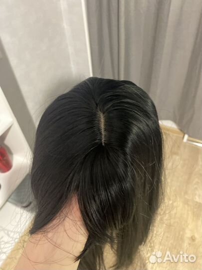 Парик черный длинный