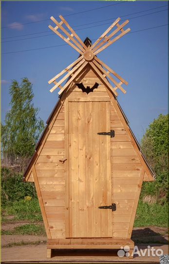 Дачный туалет деревянный ELE1005