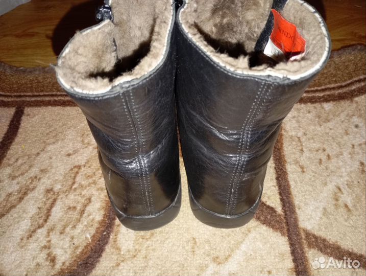 Полу сапоги мужские зимние натуральная кожа 37-38р