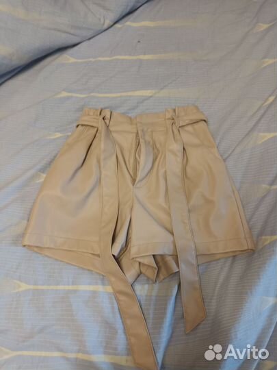 Шорты женские кожаные 46