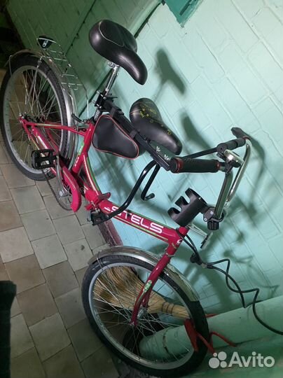 Велосипед с детским креслом взрослый stels