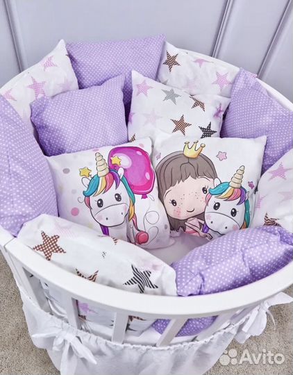 Бортики в кроватку новые