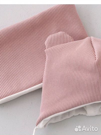 Комплект шапка и снуд детский