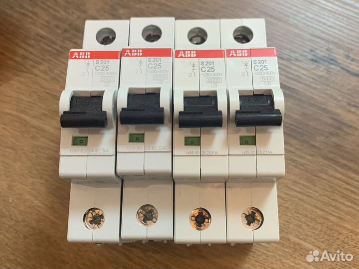 ABB Автоматический выключатель S201 C25A/1п/6.0 kA