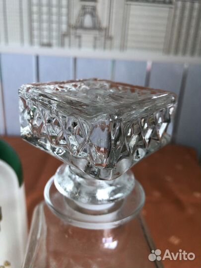 Хрустальный графин + подарочная бутылка