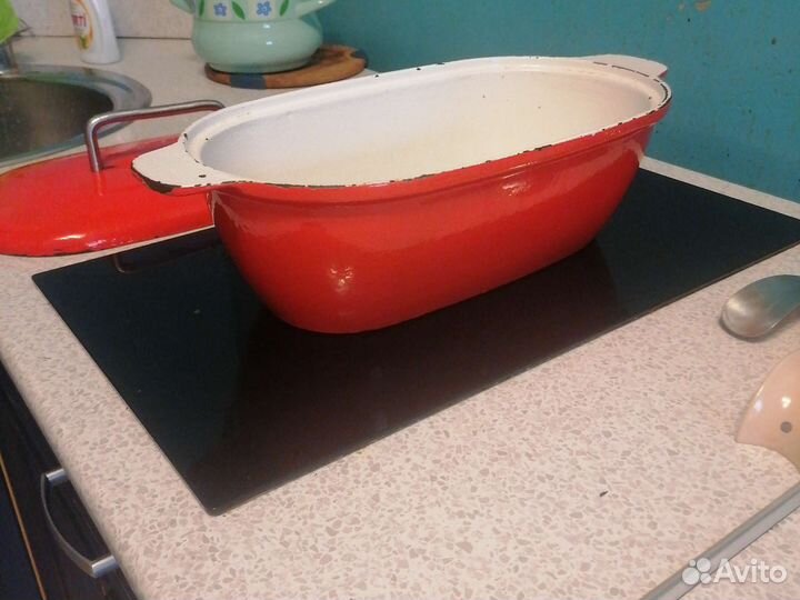 Утятница чугунная эмалированная